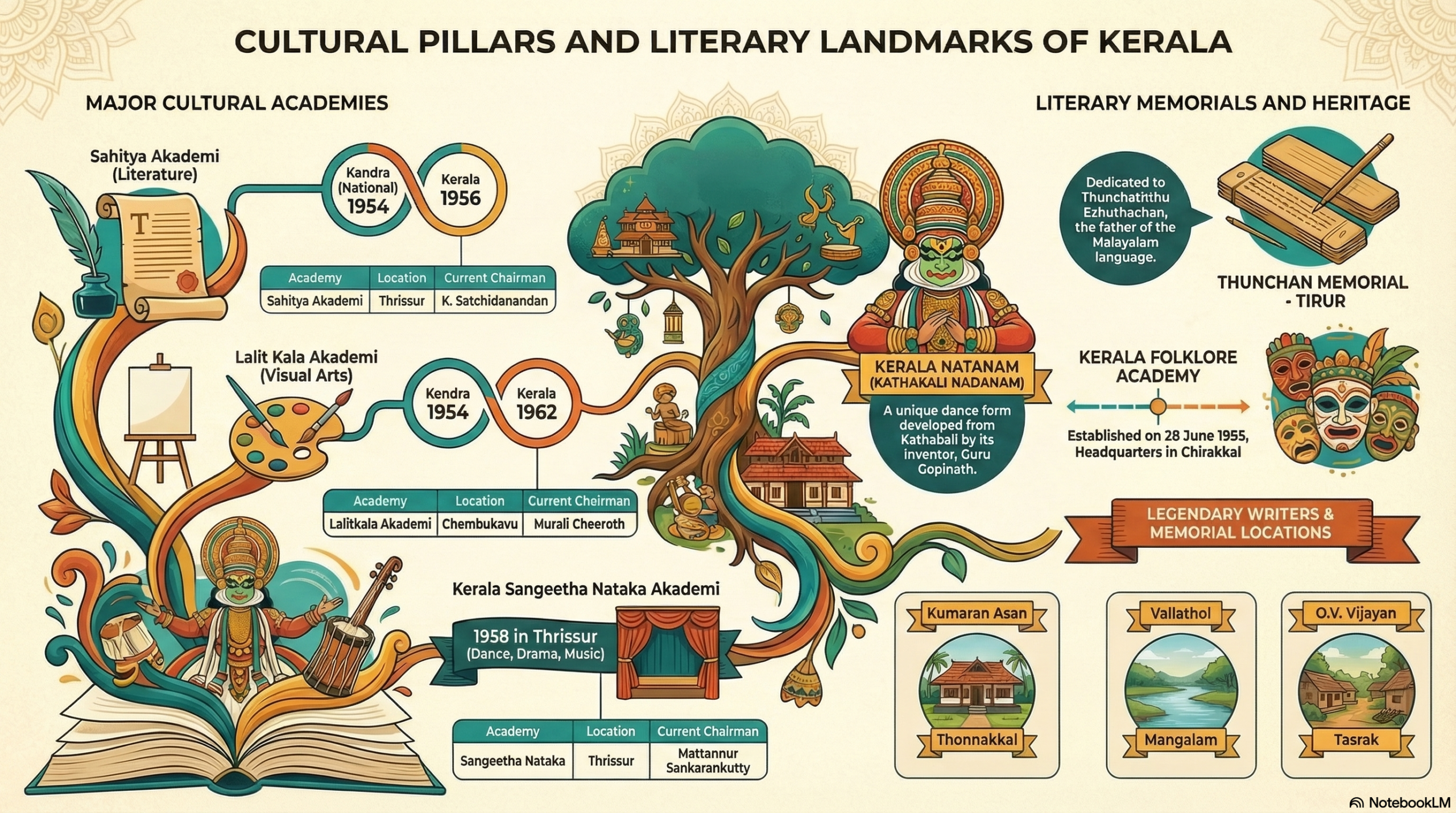 Kerala Culture for PSC – Complete Revision Notes, Festivals, Arts & Institutions